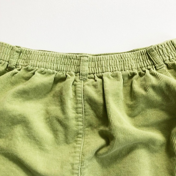 Gymboree Green Corduroy Skirt Cargo Pockets Elastic Waist Size M(7/8) - Picture 5 of 7
